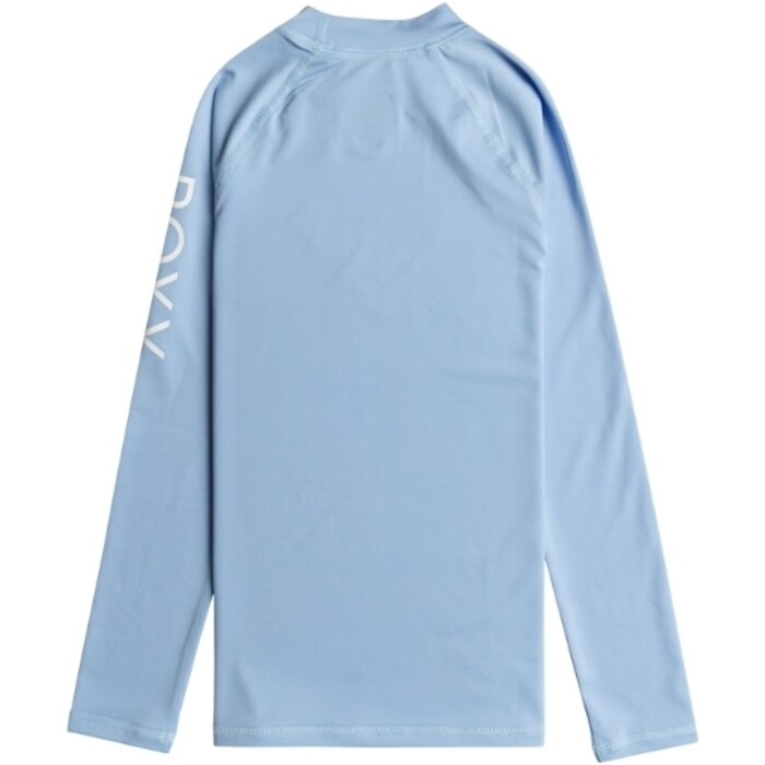 2024 Roxy Girls Wholehearted Long Sleeve Rash Vest ERGWR03286 - Bel Air Blue